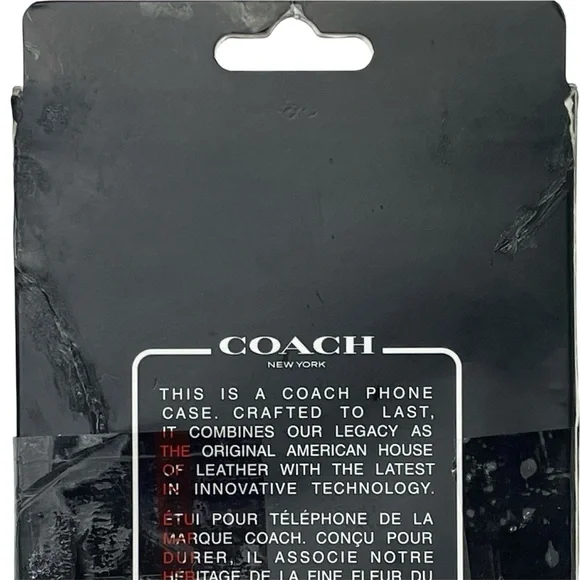 Coach Signature C Protective Case for Magsafe For iPhone 15 Pro Max Clear NIB - Picture 7 of 7